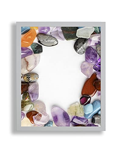 arte-tuo Bilderrahmen Opal X | 50x75 cm | Silber | Antireflex Kunstglas | Poster Puzzle Diamond Painting Drucke von arte-tuo