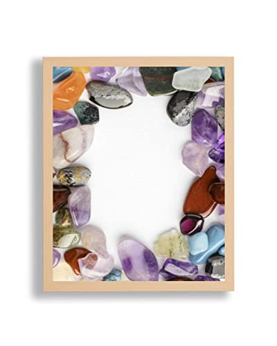 arte-tuo Bilderrahmen Opal X | 60x85 cm | Buche Dekor | Antireflex Kunstglas | Poster Puzzle Diamond Painting Drucke von arte-tuo