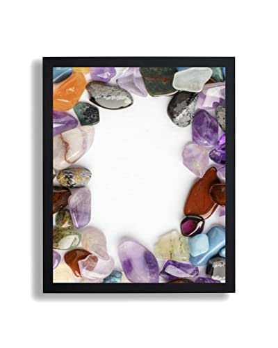 arte-tuo Bilderrahmen Opal N | 35x45 cm | Schwarz matt | klares Kunstglas | Poster Puzzle Diamond Painting Drucke von arte-tuo