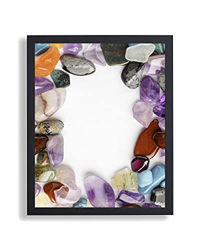 arte-tuo Bilderrahmen Opal N | 43x60 cm | Fichte Schwarz | klares Kunstglas | Poster Puzzle Diamond Painting Drucke von arte-tuo