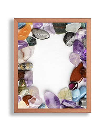 arte-tuo Bilderrahmen Opal X | 40x40 cm | Metalloptik Kupfer | Antireflex Kunstglas | Poster Puzzle Diamond Painting Drucke von arte-tuo