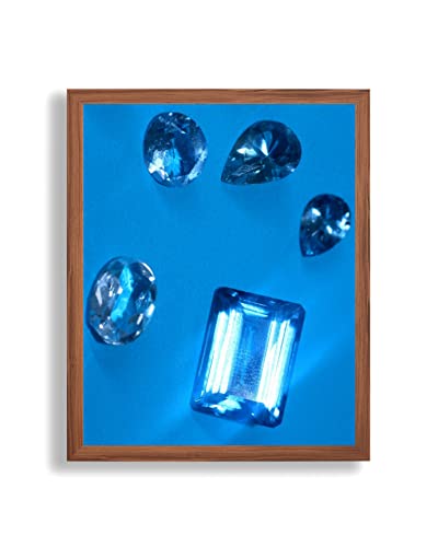 Bilderrahmen Topas N | 50x70 cm | Dark Walnut Dekor | Kunstglas klar | Poster Puzzle Diamond Painting von arte-tuo
