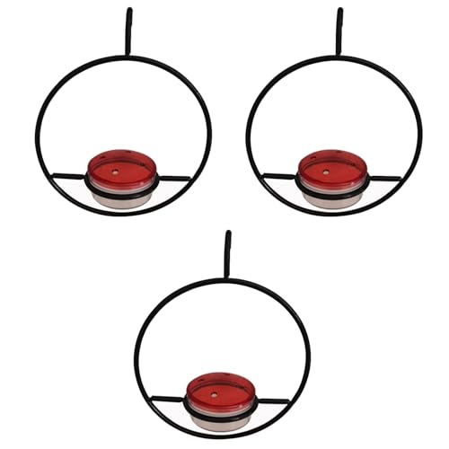 idqwsswt 3 Paket/los Rot Metall Hummingbird Feeder Zieht Vögel Mit Lebendige Farbe Und Langlebig Hummingbird Ernährung Fütterung Gerät, Schwarz idqwsswt 3 Paket/los Rot Metall Hummingbird Feeder Zieht Vögel Mit Lebendige Farbe Und Langlebig Hummingbird Ernährung Fütterung Gerät, Schwarz von idqwsswt