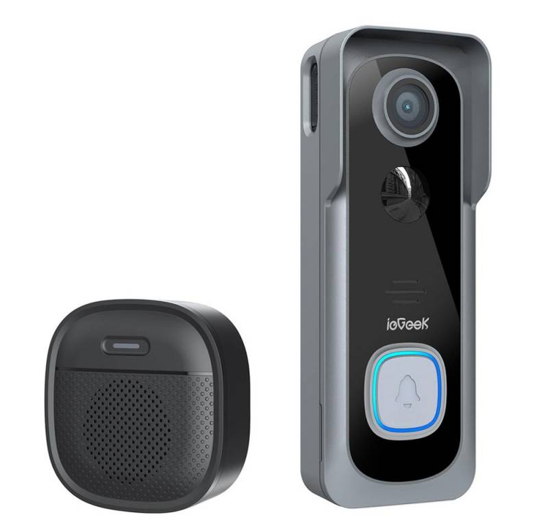 ieGeek Smart Home Türklingel Smart Home Türklingel Funkklingel, Kabellose Türklingel Funk Set (Aussen, Außenbereich, Nachtsicht 2-Wege-Audio 150° Blickwinkel Unterstützt Alexa TF & CloudSpeicher, 1-tlg., Extra lange Akkulaufzeit, AI intelligente Erkennung, OTA Upgrade, PIR -Bewegungserkennung (5 Meter Abstand, 100 ° Winkel) ieGeek Smart Home Türklingel Smart Home Türklingel Funkklingel, Kabellose Türklingel Funk Set (Aussen, Außenbereich, Nachtsicht 2-Wege-Audio 150° Blickwinkel Unterstützt Alexa TF & CloudSpeicher, 1-tlg., Extra lange Akkulaufzeit, AI intelligente Erkennung, OTA Upgrade, PIR -Bewegungserkennung (5 Meter Abstand, 100 ° Winkel) von ieGeek