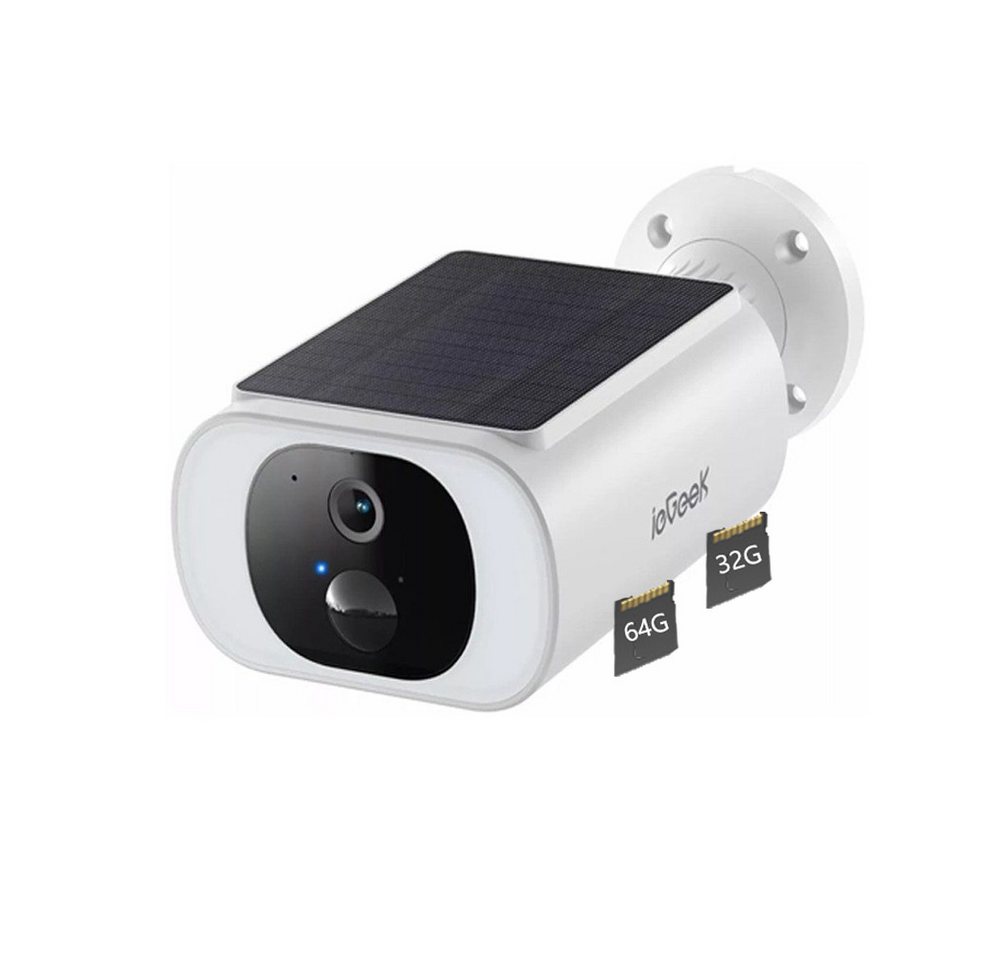 ieGeek Überwachungskamera 2K/3MP Überwachungskamera Aussen Akku aussen kabellos wlan solar (Außen, Aussen, Außenbereich, WLAN IP Überwachungskamera aussen solar Nonstop Power mit Solar, AI, PIR -Detektion, 10 m Farb Nachtsicht, 130 ° Ultra Weitwinkel, 32&64GB TF Karte, 5000mAh Akku, 4x digitaler Zoom, IP65) ieGeek Überwachungskamera 2K/3MP Überwachungskamera Aussen Akku aussen kabellos wlan solar (Außen, Aussen, Außenbereich, WLAN IP Überwachungskamera aussen solar Nonstop Power mit Solar, AI, PIR -Detektion, 10 m Farb Nachtsicht, 130 ° Ultra Weitwinkel, 32&64GB TF Karte, 5000mAh Akku, 4x digitaler Zoom, IP65) von ieGeek