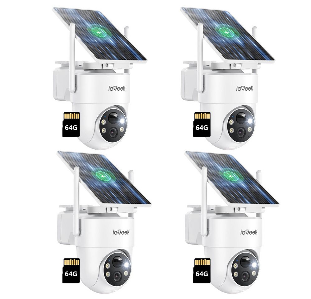 ieGeek Überwachungskamera 3MP Überwachungskamera Aussen Akku Solar 2K solar Kamera (Außenbereich, Außen, Außenkamera, Überwachung außen WLAN Outdoor kabellos Solarpanel 360 Grad PTZ PIR Bewegungsmelder, 4-tlg., 355°/90° Pan Tilt Farbige Nachtsicht 2-Wege-Audio kompatibel mit Alexa, Unterstützt WLAN-Scannen und Bluetooth-Netzwerkkonfiguration) ieGeek Überwachungskamera 3MP Überwachungskamera Aussen Akku Solar 2K solar Kamera (Außenbereich, Außen, Außenkamera, Überwachung außen WLAN Outdoor kabellos Solarpanel 360 Grad PTZ PIR Bewegungsmelder, 4-tlg., 355°/90° Pan Tilt Farbige Nachtsicht 2-Wege-Audio kompatibel mit Alexa, Unterstützt WLAN-Scannen und Bluetooth-Netzwerkkonfiguration) von ieGeek
