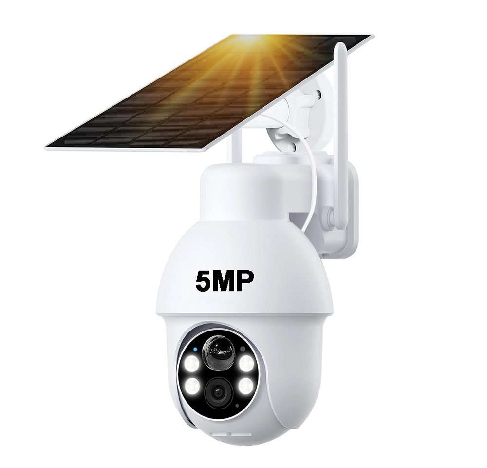 ieGeek Überwachungskamera 5MP Solar-Funk-Überwachungskameras WLAN mit Bewegungserkennung (Aussen, Außenbereich,Home,Schule,Geschäft,Wald,Farm,Campingbus,Straße, Zugriffskontrolle für mehrere Benutzer, 360°-Ansicht,Farbe Nachtsicht,2-Wege-Audio,Spotlights,Alex,IP65, 15M Infrarot-Nachtsicht,PIR Erkennung 350°/90° Schwenkbar mit SD Karte) ieGeek Überwachungskamera 5MP Solar-Funk-Überwachungskameras WLAN mit Bewegungserkennung (Aussen, Außenbereich,Home,Schule,Geschäft,Wald,Farm,Campingbus,Straße, Zugriffskontrolle für mehrere Benutzer, 360°-Ansicht,Farbe Nachtsicht,2-Wege-Audio,Spotlights,Alex,IP65, 15M Infrarot-Nachtsicht,PIR Erkennung 350°/90° Schwenkbar mit SD Karte) von ieGeek