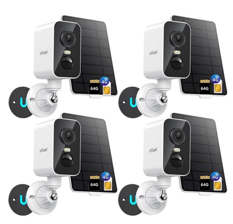 ieGeek Überwachungskamera Tragbare 4G Überwachungskamera mit SIM Karte (Außenbereich Sicherheit, Baby Überwachung, Haustieren Überwachung, Innenbereich Sicherheit, Überwachung, Magnetische Sicherheitskamera für Reisen ohne WLAN Kamera Solar, 4-tlg., mit Farbnachtsicht 300° Schwenkbereich PIR Bewegungserkennung, Außen/Innen 2K kabellose Kamera für Wohnmobile, Camping und Reisen) ieGeek Überwachungskamera Tragbare 4G Überwachungskamera mit SIM Karte (Außenbereich Sicherheit, Baby Überwachung, Haustieren Überwachung, Innenbereich Sicherheit, Überwachung, Magnetische Sicherheitskamera für Reisen ohne WLAN Kamera Solar, 4-tlg., mit Farbnachtsicht 300° Schwenkbereich PIR Bewegungserkennung, Außen/Innen 2K kabellose Kamera für Wohnmobile, Camping und Reisen) von ieGeek