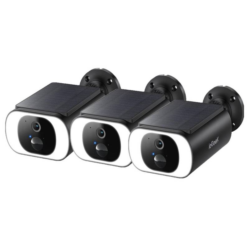 ieGeek Überwachungskamera Überwachungskamera aussen akku 2K Kamera WiFi 6 Solarstromversorgung (Aussen Außenbereich, Integriertes Mikrofon, Eingebaute Lautsprecher, H.265 Kompression, 200 Lumen -Ringlicht, 3-tlg., Hohe Erfolgsrate -Paarung, 5000mah Lithiumbatterie, IP65 Schutz) ieGeek Überwachungskamera Überwachungskamera aussen akku 2K Kamera WiFi 6 Solarstromversorgung (Aussen Außenbereich, Integriertes Mikrofon, Eingebaute Lautsprecher, H.265 Kompression, 200 Lumen -Ringlicht, 3-tlg., Hohe Erfolgsrate -Paarung, 5000mah Lithiumbatterie, IP65 Schutz) von ieGeek