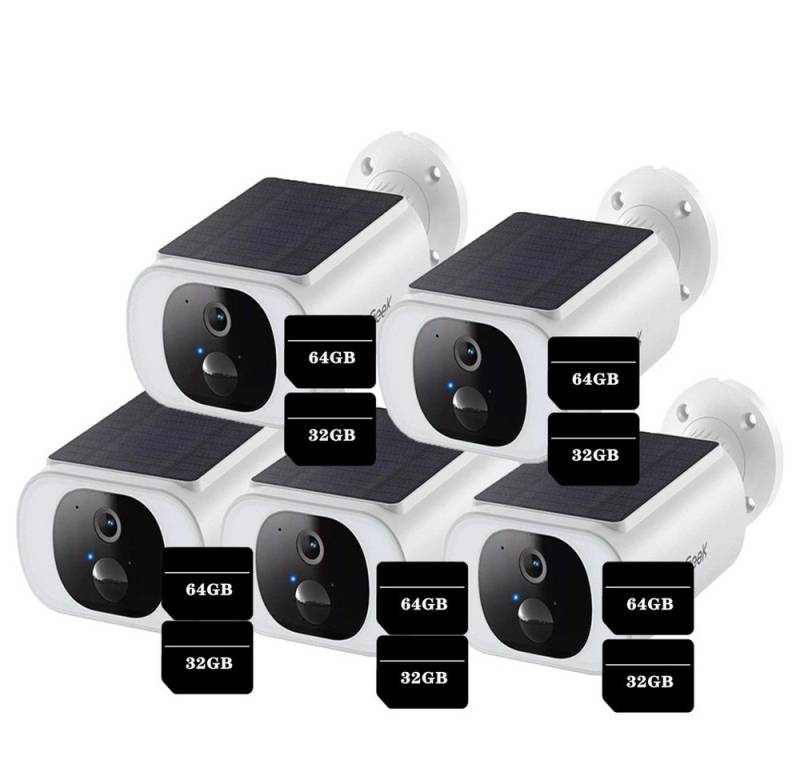 ieGeek Überwachungskamera Überwachungskamera aussen akku 2K Kamera WiFi 6 Solarstromversorgung (Aussen Außenbereich, Integriertes Mikrofon, Eingebaute Lautsprecher, H.265 Kompression, 200 Lumen -Ringlicht, 5-tlg., Hohe Erfolgsrate -Paarung, 5000mah Lithiumbatterie, IP65 Schutz) ieGeek Überwachungskamera Überwachungskamera aussen akku 2K Kamera WiFi 6 Solarstromversorgung (Aussen Außenbereich, Integriertes Mikrofon, Eingebaute Lautsprecher, H.265 Kompression, 200 Lumen -Ringlicht, 5-tlg., Hohe Erfolgsrate -Paarung, 5000mah Lithiumbatterie, IP65 Schutz) von ieGeek