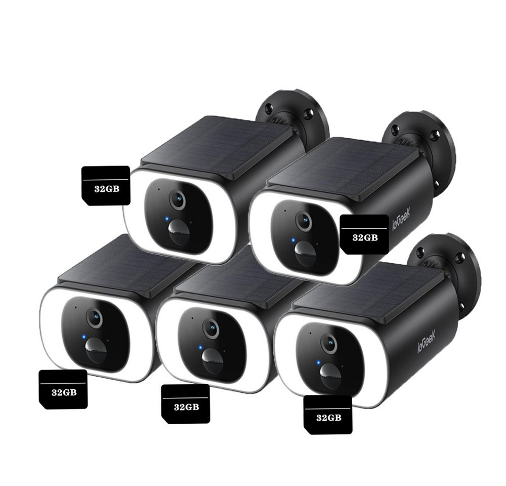 ieGeek Überwachungskamera Überwachungskamera aussen akku 2K Kamera WiFi 6 Solarstromversorgung (Aussen Außenbereich, Integriertes Mikrofon, Eingebaute Lautsprecher, H.265 Kompression, 200 Lumen -Ringlicht, 7-tlg., Hohe Erfolgsrate -Paarung, 5000mah Lithiumbatterie, IP65 Schutz) ieGeek Überwachungskamera Überwachungskamera aussen akku 2K Kamera WiFi 6 Solarstromversorgung (Aussen Außenbereich, Integriertes Mikrofon, Eingebaute Lautsprecher, H.265 Kompression, 200 Lumen -Ringlicht, 7-tlg., Hohe Erfolgsrate -Paarung, 5000mah Lithiumbatterie, IP65 Schutz) von ieGeek