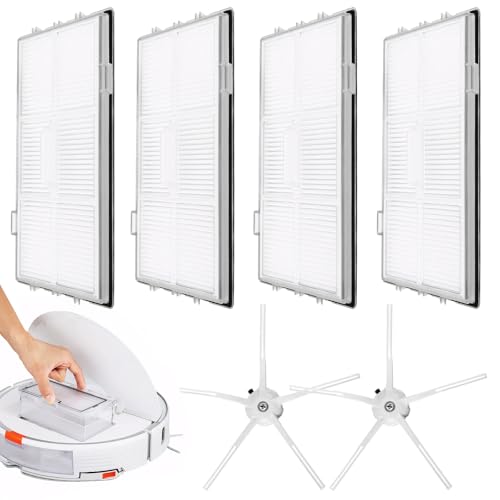 4 Stück Ersatz-HEPA-Filter für Roborock S8/S8+/S8 Pro Ultra/S7/S7 Maxv/S7 Maxv Ultra/S7 Max Ultra/S7 Pro Ultra Roboter, Roborock Filter, Roboter-Staubsauger-Filter-Zubehör-Kit, Roborock Filter 4 Stück Ersatz-HEPA-Filter für Roborock S8/S8+/S8 Pro Ultra/S7/S7 Maxv/S7 Maxv Ultra/S7 Max Ultra/S7 Pro Ultra Roboter, Roborock Filter, Roboter-Staubsauger-Filter-Zubehör-Kit, Roborock Filter von iewrtcin
