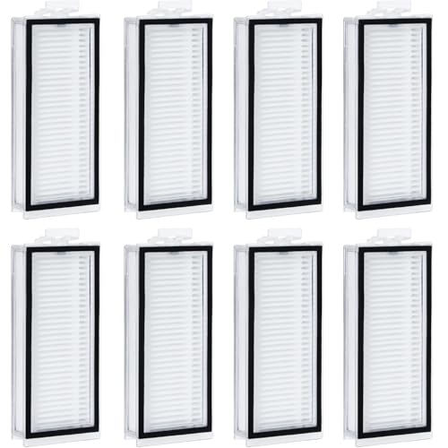 8 Stück Qrevo S Ersatz-HEPA-Filter Kompatibel mit Roborock Qrevo MaxV,Auswaschbarer Luftfilter Ersatzfilter für Roborock Qrevo Master/Qrevo Slim Roboterstaubsauger-Ersatzzubehör von iewrtcin
