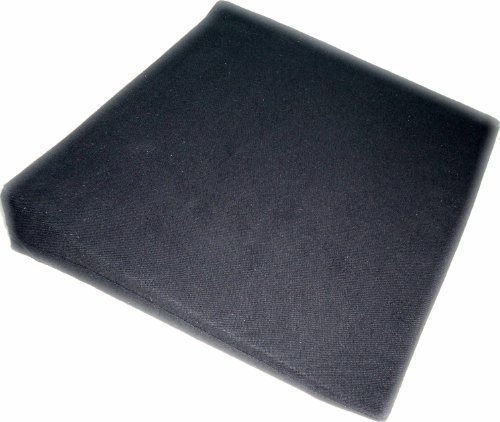 Keilkissen Sitzkeilkissen Sitzkissen Sitzkeil VB 120 mit Bezug 100% Polyester, 40x38 cm Farbe schwarz 80 von iffland MERINO EUROPA