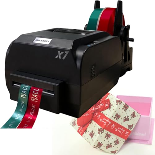 ifgswopq Elektrische geprägte Etikettenmaschine, 200 Dpi automatische Farbbanddruckmaschine, Druckgeschwindigkeit 150 mm/s, für Konditorei, Hochzeitsfirma von ifgswopq