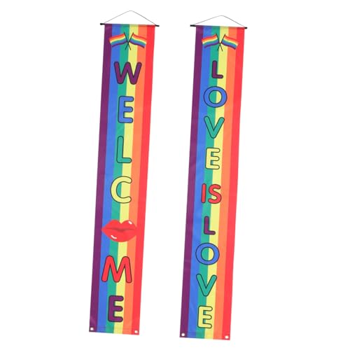 1 Paar Regenbogen Couplet Flagge Tür Couplet Regenbogen Flagge Gay Pride Banner Regenbogen Türdekor Regenbogen Banner Hängende Couplets Regenbogen Couplets Unterstützen Gay 1 Paar Regenbogen Couplet Flagge Tür Couplet Regenbogen Flagge Gay Pride Banner Regenbogen Türdekor Regenbogen Banner Hängende Couplets Regenbogen Couplets Unterstützen Gay von ifundom