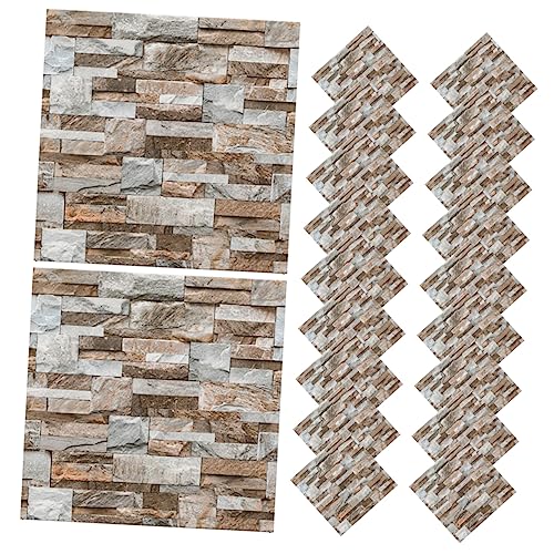 20 Blatt Selbstklebende Fliesenaufkleber Vintage Design für Bad Wohnzimmer Einfache Anwendung Abnehmbar ohne Rückstände 20 Blatt Selbstklebende Fliesenaufkleber Vintage Design für Bad Wohnzimmer Einfache Anwendung Abnehmbar ohne Rückstände von ifundom