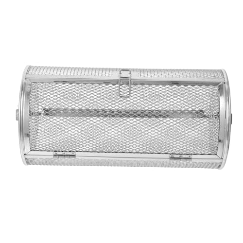 Backblech Backkäfig Fleischkäfig Netz Wiederverwendbare Körbe Elektrischer Bräter Rost Für Backofen Grill Runder Korb Luftfritteusenkorb Ersatz Grillkäfighalter von ifundom