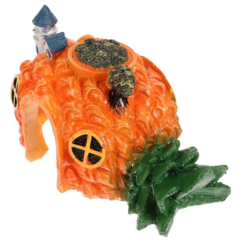 Resin Pineapple Unterwasser Schloss Kompakte Harz Dekoration für Fischbecken Langlebig und Lebensnahe als Versteck für Fische und Garnelen von ifundom