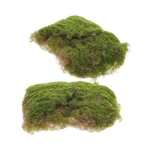 ifundom 1 Satz Künstliches Moos Dekorationsset Kunstrasen Für DIY Projekte Flexibles Kunstgras Für Und Gartenverschönerung Langlebig Und Farbecht Für Modellbau Und Kreative 2 Stück von ifundom