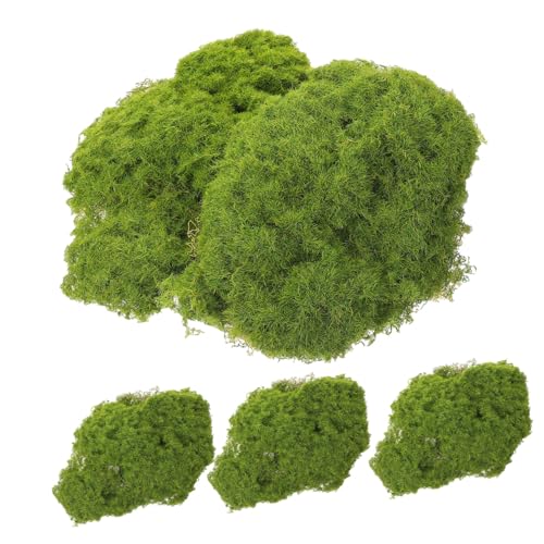 ifundom 1 Satz Mooshaut Moosblock Dekorationen Grüne Ornamente Gefälschte Moossteine ​​Moosblock Pflanzenwand Ornament Mikromoos Moosblöcke Garten Layout Requisite Kunststoff 5 Stück von ifundom