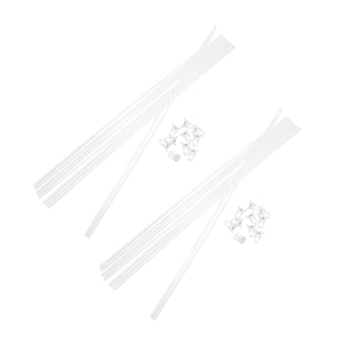ifundom 1 Satz Pflanzenstützset Transparente Acrylstützstäbe mit Orchideenclips für Kletterpflanzen Unterstützung für Garten und Zimmerpflanzen Fördert Gesundes Wachstum und Stabilität von ifundom