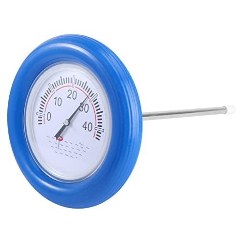 ifundom 1 Stück Schwimmendes Thermometer für Pools und Badewannen Wasser Temperatur Tester mit Großem Display für Schwimmbäder Fischteiche und Badewannen Blau Einfach zu Handhaben von ifundom