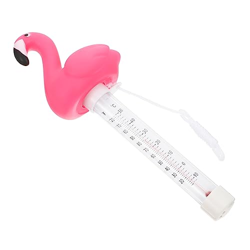 ifundom 1 Stück Süßes Tier Wassertemperaturmessgerät für Pool Badewanne Teich Wasserdichtes Schwimmendes Thermometer mit Buntem Flamingo Design für Messung Wassertemperatur von ifundom