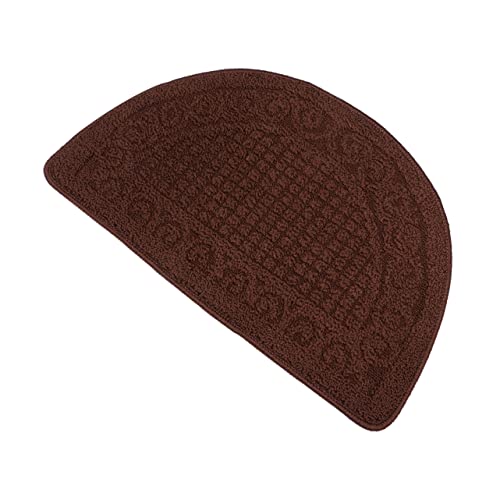 ifundom 1 Stück rutschfeste Matte Fußmatten für den Innenbereich Eingangstür Halbkreis Teppich nur für Teppich Halbkreis-Fußmatte Rutschfester Badezimmerteppich Coffee von ifundom