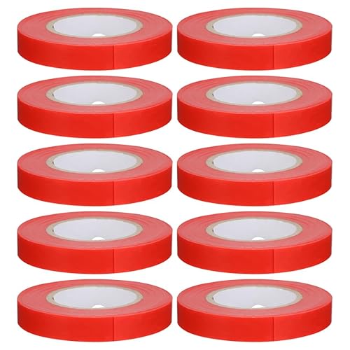 ifundom 10 Rollen Bindeband, Unterstützung für Tomaten, Befestigung von Pflanzen, Krawatten, verstellbares Band, elastisches Saatband, Gartenband aus Polyvinyl, Rot von ifundom