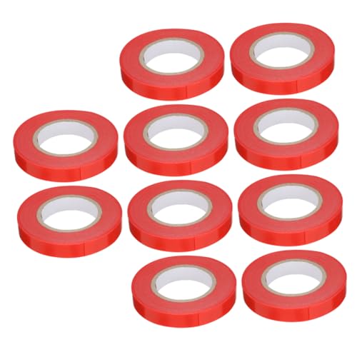 ifundom 10 Rollen PVC Pflanzenbindeband Langlebiges Gartenband für Pflanzenbindung Wiederverwendbar Stark und Flexibel Geeignet für Tomaten Weinreben und Kletterpflanzen von ifundom