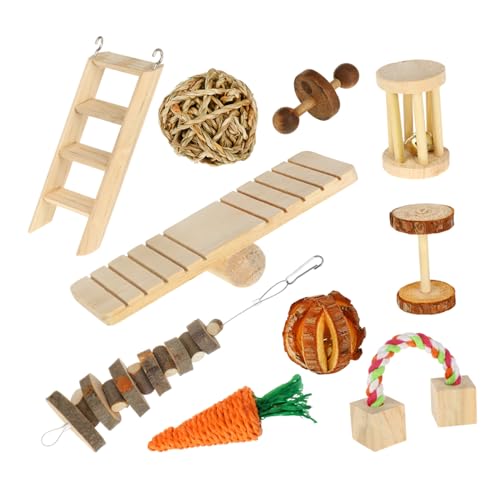 ifundom 10 Stück Teiliges Hamster Kauspielzeug aus Holz Molarenfreundlich Natürlicher Beißspaß für Meerschweinchen Chinchillas Vögel und Kleine Nager Langlebig und Sicher für Nagetiere ifundom 10 Stück Teiliges Hamster Kauspielzeug aus Holz Molarenfreundlich Natürlicher Beißspaß für Meerschweinchen Chinchillas Vögel und Kleine Nager Langlebig und Sicher für Nagetiere von ifundom