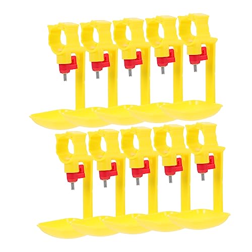 ifundom 10 Stück Teiliges Hühner Wassernippel aus Hochwertigem Material Langlebiger Geflügel Trinkspender mit Stabilem Design Praktische Automatische Wasserversorgung für Hühner und Vögel von ifundom