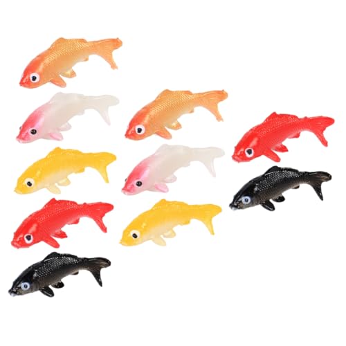 ifundom 10 Stück Teiliges Künstliche Goldfische Deko für Aquarium Schwimmende Fische Ornament für Dekorative Aquarien Fischbecken und Innendekoration von ifundom
