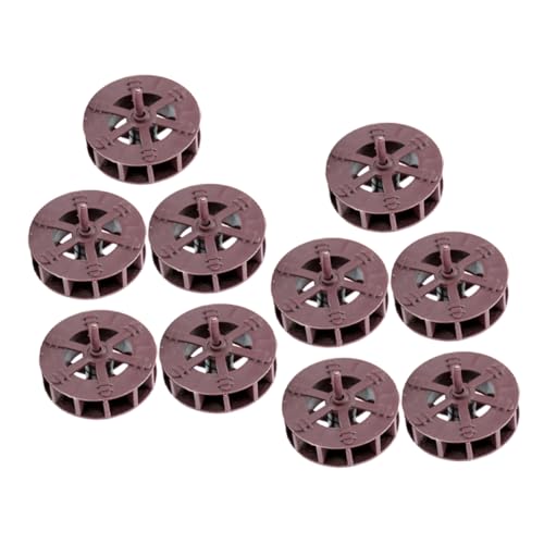 ifundom 10 Stück Teiliges Micro Landscape Wasserräder Braun Rotierende Künstliche Rockery Zubehör für Gartenbrunnen Bachlauf Dekoration Langlebige Wasserfontänen Accessoires von ifundom