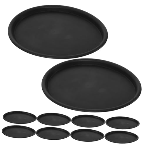 ifundom 10 Stück Teiliges Ovale Pflanzenschalen aus Robustem Kunststoff wasserdichte Untersetzer für Topfpflanzen Langlebige Pflanzenuntersetzer für Innenbereiche Schutz vor Wasserschäden von ifundom