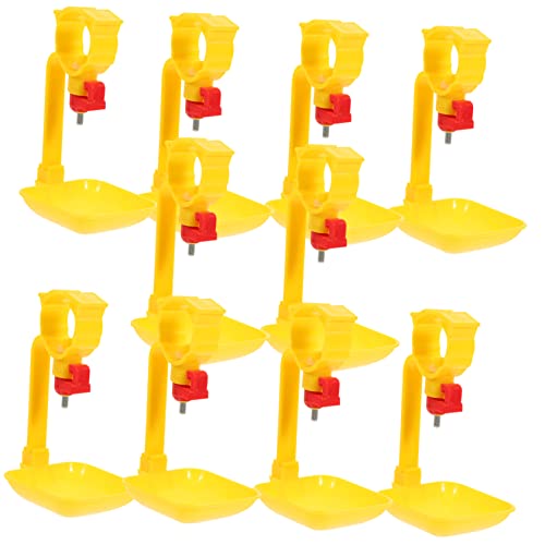 ifundom 10-teiliges Hühner-Wasserspender-Set, stabile Geflügel-Trinkbecher, einfach zu installieren, geeignet für Hinterhof-Hühner, verstellbare Höhe und Stahlkugel-Design ifundom 10-teiliges Hühner-Wasserspender-Set, stabile Geflügel-Trinkbecher, einfach zu installieren, geeignet für Hinterhof-Hühner, verstellbare Höhe und Stahlkugel-Design von ifundom