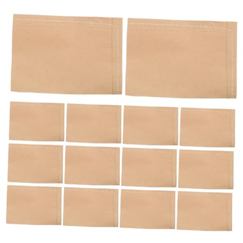 ifundom 100 Stück Kraftpapierbeutel Flache Offene Tüten für Lebensmittel und Gartenbedarf Robuste Wiederverwendbare Tüten für Kleine Artikel für Geschäfte Gartenpflege und Veranstaltungen von ifundom