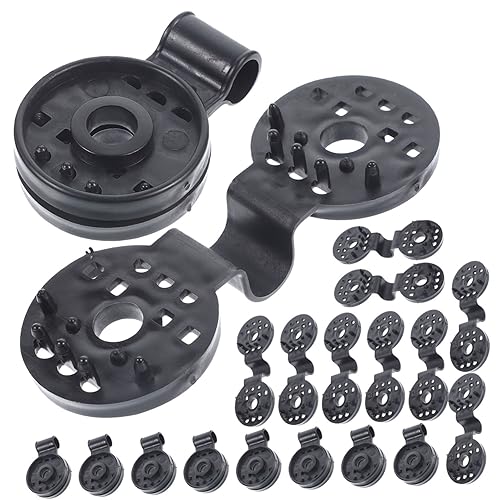 ifundom 100 Stück Schwarze Kunststoff Clips für Sonnenschutznetz Wetterfeste Befestigungsklammern Robust und Vielseitig für Garten Gewächshaus Outdoor Sonnensegel und Schattiernetz von ifundom