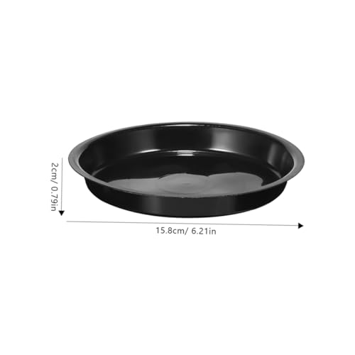 ifundom 16 Stück Teiliges Runde Pflanzuntersetzer aus Robustem PP Kunststoff Langlebige Pflanzenteller mit Flachem Wiederverwendbar für Garten Blumentöpfe und Bonsai Schwarz von ifundom