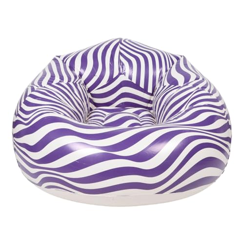 ifundom 1Stück Aufblasbares Sofa Strapazierfähigem PVC Faltbares Lazy Air Sofa für Camping Strandausflüge und Ergonomisches Design für Maximalen Gestreiftes ifundom 1Stück Aufblasbares Sofa Strapazierfähigem PVC Faltbares Lazy Air Sofa für Camping Strandausflüge und Ergonomisches Design für Maximalen Gestreiftes von ifundom
