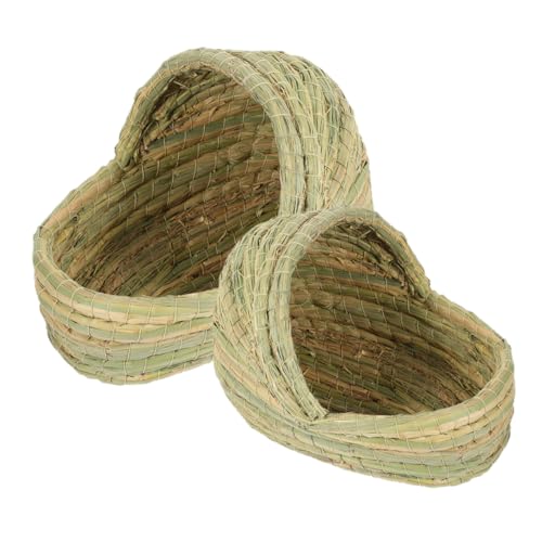 ifundom 2 STÜCK Hühnernest aus Handgewebtem Stroh Robustes Atmungsaktives Legenest in Hausschuh Form Wärmeisolierend Wetterbeständig Geeignet für Hühnerrassen im Stall und Freiland ifundom 2 STÜCK Hühnernest aus Handgewebtem Stroh Robustes Atmungsaktives Legenest in Hausschuh Form Wärmeisolierend Wetterbeständig Geeignet für Hühnerrassen im Stall und Freiland von ifundom