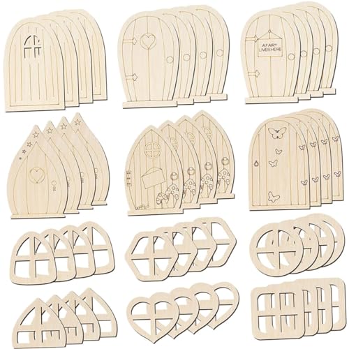 ifundom 2 Sätze Hölzerne Feen -tür Märchen Handwerk Miniaturen Winzig Feengartentüren Feentüren Willkommen Holzbretter Selber Machen Feenhaustüren Chips DIY-gartentüren Khaki 48 Stück * 2 ifundom 2 Sätze Hölzerne Feen -tür Märchen Handwerk Miniaturen Winzig Feengartentüren Feentüren Willkommen Holzbretter Selber Machen Feenhaustüren Chips DIY-gartentüren Khaki 48 Stück * 2 von ifundom