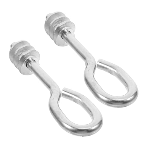 ifundom 2 Stück Augenschrauben mit Unterlegscheiben und Muttern Hochbelastbare Ringschrauben für Sonnensegel Hängematten und Outdoor Anwendungen ifundom 2 Stück Augenschrauben mit Unterlegscheiben und Muttern Hochbelastbare Ringschrauben für Sonnensegel Hängematten und Outdoor Anwendungen von ifundom