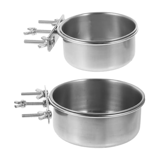 ifundom 2 Stück Edelstahl Hundenapf rutschfest Auslaufsicher mit Schraubbefestigung Abnehmbar als Futter Wassernapf für Welpen und Katzen Leicht zu Reinigen ifundom 2 Stück Edelstahl Hundenapf rutschfest Auslaufsicher mit Schraubbefestigung Abnehmbar als Futter Wassernapf für Welpen und Katzen Leicht zu Reinigen von ifundom