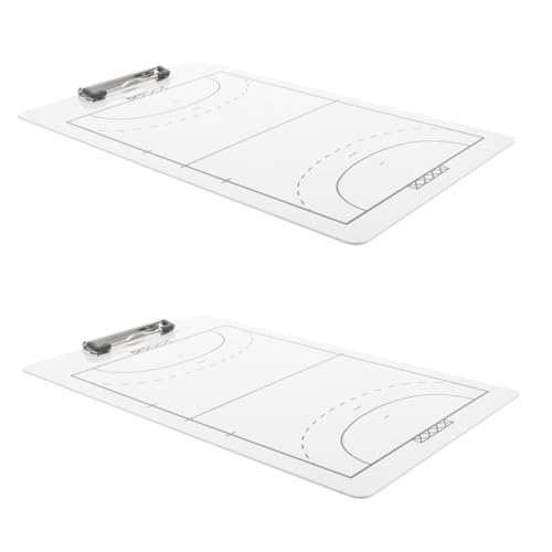 ifundom 2 Stück Handball Coaching Board PVC Taktikbrett Abwischbar Wetterfest Handlich für Trainer Spielanalyse Training ifundom 2 Stück Handball Coaching Board PVC Taktikbrett Abwischbar Wetterfest Handlich für Trainer Spielanalyse Training von ifundom