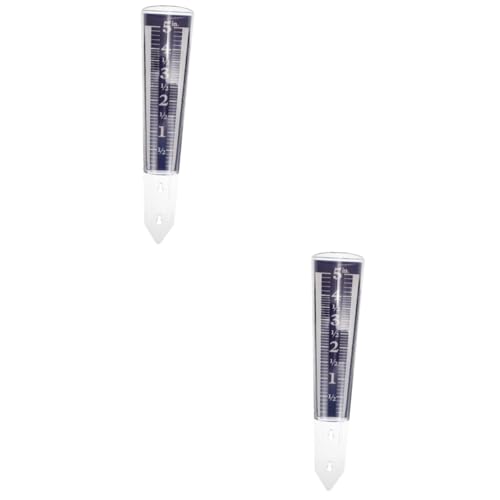 ifundom 2 Stück Pfahl-regenmesser Groß Regenmesser Im Freien Ersatzschlauch Garten Regenmesser Transparent Meter Wasserdicht Werkzeug Messgerät Im Freien Messung Regenhalter Blue P.s von ifundom