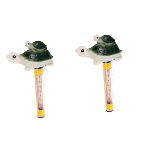 ifundom 2 Stück Poolthermometer Schildkröte Schwimmendes Wassertemperaturmessgerät für und Außen für Schwimmbäder und Teiche Schnelle und Präzise Messung Sicher und Perfektes für Familie von ifundom