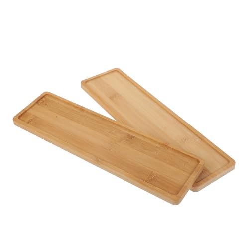 ifundom 2 Stück Rechteckige Pflanzenschale Wiederverwendbare Untersetzer für Blumentöpfe Wasserspeicher Tray für Bonsai und Pflanzenpflege von ifundom