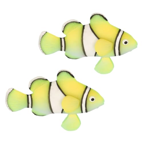 ifundom 2 Stück Schwimmende Künstliche Clownfische Lebensechte Clownfische Aus Ornament Für Aquarium Unterwasser Künstliche Fische Aquarium Fischdekoration von ifundom